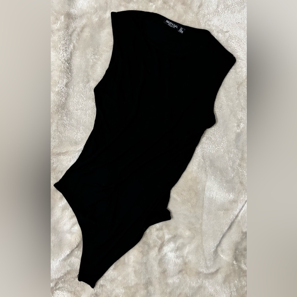 Nasty Gal Black Sleeveless Bodysuit